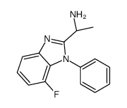 (1S)-1-(7-fluoro-1-phenylbenzimidazol-2-yl)ethanamine Structure