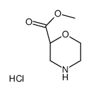 (S)-Methyl morpholine-2-carboxylate hydrochloride structure