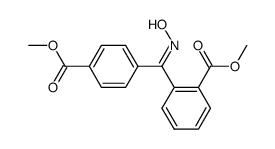 2,4'-(hydroxyimino-methanediyl)-di-benzoic acid dimethyl ester结构式