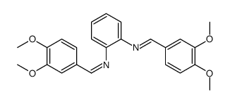 1-(3,4-dimethoxyphenyl)-N-[2-[(3,4-dimethoxyphenyl)methylideneamino]phenyl]methanimine Structure