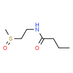 Butanamide,N-[2-(methylsulfinyl)ethyl]- structure