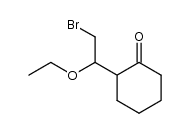 2-(2-bromo-1-ethoxyethyl)cyclohexanone Structure