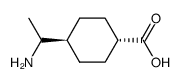 trans-4-(1-Aminoaethyl)-cyclohexancarbonsaeure Structure