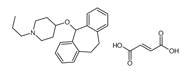 (Z)-but-2-enedioic acid,4-(6,11-dihydro-5H-dibenzo[1,2-a:1',2'-e][7]annulen-11-yloxy)-1-propylpiperidine结构式