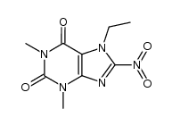 7-ethyl-1,3-dimethyl-8-nitro-1H-purine-2,6(3H,7H)-dione Structure