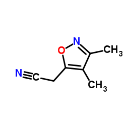 (3,4-Dimethyl-1,2-oxazol-5-yl)acetonitrile结构式