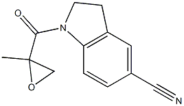 1-(2-methyloxirane-2-carbonyl)indoline-5-carbonitrile Structure