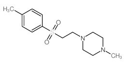 Piperazine,1-methyl-4-[2-[(4-methylphenyl)sulfonyl]ethyl]-结构式