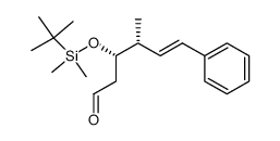 (3S,4R,5E)-3-[(tert-butyldimethylsilyl)oxy]-4-methyl-6-phenyl-5-hexenal Structure