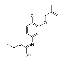 O-propan-2-yl N-[4-chloro-3-(2-methylprop-2-enoxy)phenyl]carbamothioate Structure