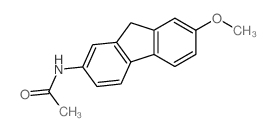 Acetamide,N-(7-methoxy-9H-fluoren-2-yl)- Structure