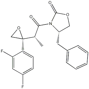 (S)-4-benzyl-3-((R)-2-((R)-2-(2,4-difluorophenyl)oxiran-2-yl)propanoyl)oxazolidin-2-one picture