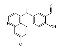 5-[(7-氯-4-喹啉基)氨基]-2-羟基苯甲醛结构式