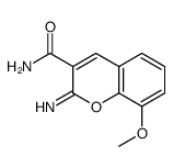2-imino-8-methoxychromene-3-carboxamide结构式