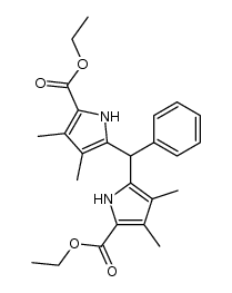 diethyl 5-phenyl-2,3,7,8-tetramethylpyrromethane-1,9-dicarboxylate结构式