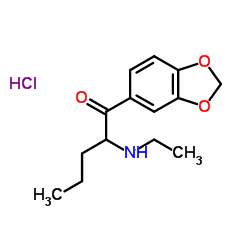 1-(1,3-Benzodioxol-5-yl)-2-(ethylamino)-1-pentanone hydrochloride (1:1)结构式