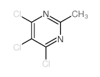 2-Methyl-4,5, 6-trichloropyrimidine structure