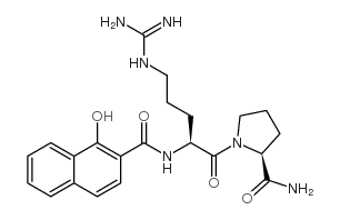 N-(1-Hydroxy-2-naphthoyl)-L-arginyl-L-prolinamide Structure