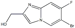 (6-Bromo-7-fluoro-imidazo[1,2-a]pyridin-2-yl)-methanol Structure