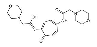 N,N'-(7-Oxo-1,3,5-cycloheptatrien-1,4-ylene)bis(4-morpholineacetamide)结构式