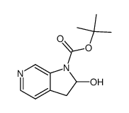 tert-butyl 2-hydroxy-2,3-dihydro-1H-pyrrolo[2,3-c]pyridine-1-carboxylate结构式