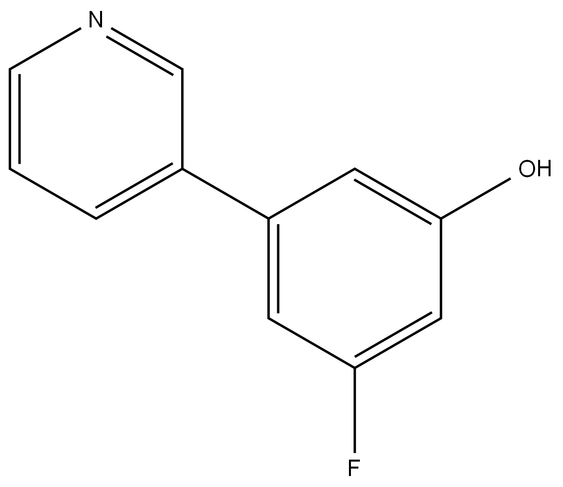 3-fluoro-5-(pyridin-3-yl)phenol Structure