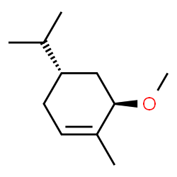 Cyclohexene, 6-methoxy-1-methyl-4-(1-methylethyl)-, trans- (9CI) Structure