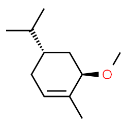 Cyclohexene, 6-methoxy-1-methyl-4-(1-methylethyl)-, trans- (9CI) structure