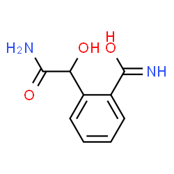 Benzeneacetamide,-alpha--hydroxy-2-(iminomethyl)- structure