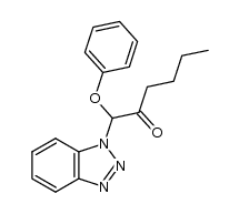 1-(1H-benzo[d][1,2,3]triazol-1-yl)-1-phenoxyhexan-2-one结构式