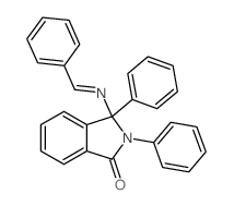 3-(benzylideneamino)-2,3-diphenyl-isoindol-1-one structure