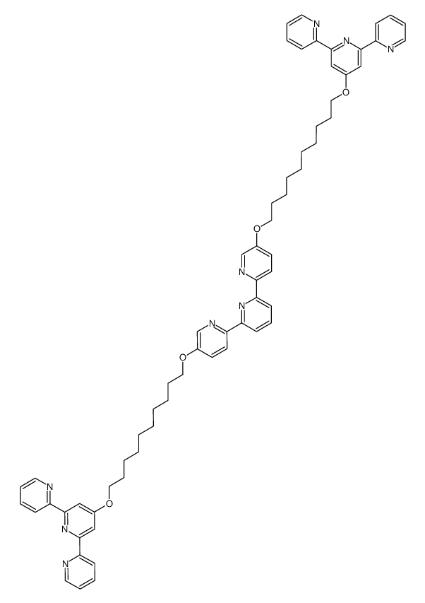 5,5''-Bis-[10-([2,2';6',2'']terpyridin-4'-yloxy)-decyloxy]-[2,2';6',2'']terpyridine结构式