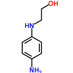2-((4-氨基苯基)氨基)乙醇结构式
