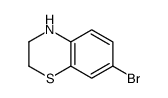 7-Bromo-3,4-dihydro-2H-1,4-benzothiazine结构式