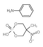 aniline; 2-hydroxy-5-methyl-5-nitro-1,3-dioxa-2$l^C10H15N2O6P-phosphacyclohexane 2-oxide Structure