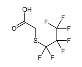 (HEPTAFLUOROPROPYLTHIO)ACETIC ACID结构式