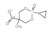 Aziridine,1-(5-methyl-5-nitro-2-oxido-1,3,2-dioxaphosphorinan-2-yl)- Structure