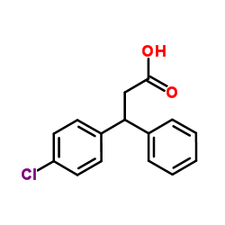 3-(4-Chlorophenyl)-3-phenylpropanoic acid Structure