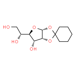 1-O,2-O-Cyclohexylidene-α-D-allofuranose structure