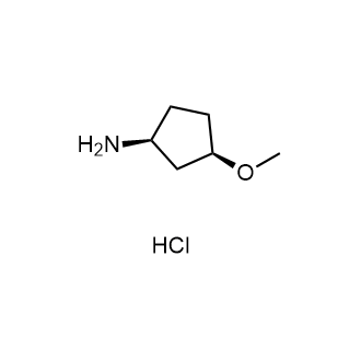 (1S,3R)-3-Methoxycyclopentan-1-amine hydrochloride Structure