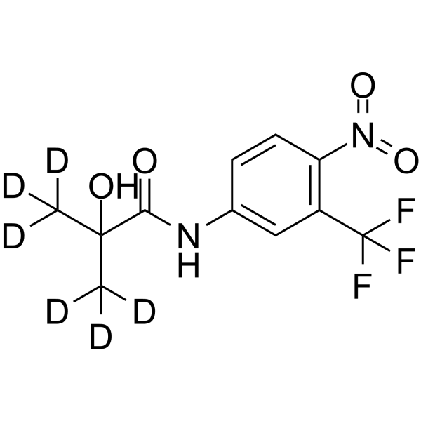 Hydroxy Flutamide-d6结构式