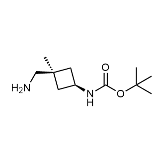 Tert-butyl ((1s,3s)-3-(aminomethyl)-3-methylcyclobutyl)carbamate Structure