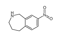 8-NITRO-2,3,4,5-TETRAHYDRO-1H-BENZO[C]AZEPINE Structure