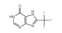 1,7-二氢-8-(三氟甲基)-6H-嘌呤-6-酮结构式