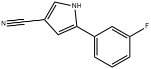 5-(3-fluorophenyl)-1h-pyrrole-3-carbonitrile structure