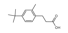 β-[4-tert.-Butyl-2-methyl-phenyl]-propionsaeure结构式