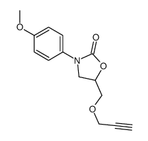3-(4-Methoxyphenyl)-5-[(2-propynyloxy)methyl]-2-oxazolidinone Structure