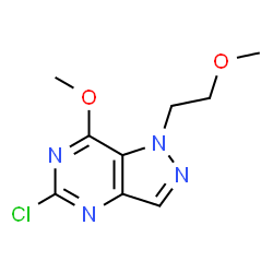 5-Chloro-7-methoxy-1-(2-methoxyethyl)-1H-pyrazolo[4,3-d]pyrimidine Structure