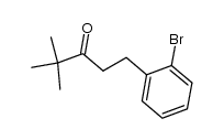 1-(2-bromophenyl)-4,4-dimethylpentan-3-one结构式