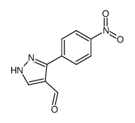 3-(4-nitrophenyl)-1H-pyrazole-4-carbaldehyde结构式